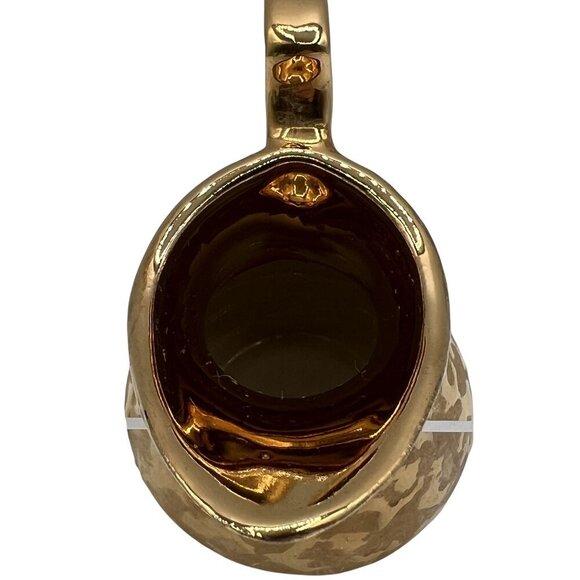 Vintage Kingwood Ceramics 22Kt Gold Weeping Mini Pitcher Collectable Made In USA - Picture 8 of 12